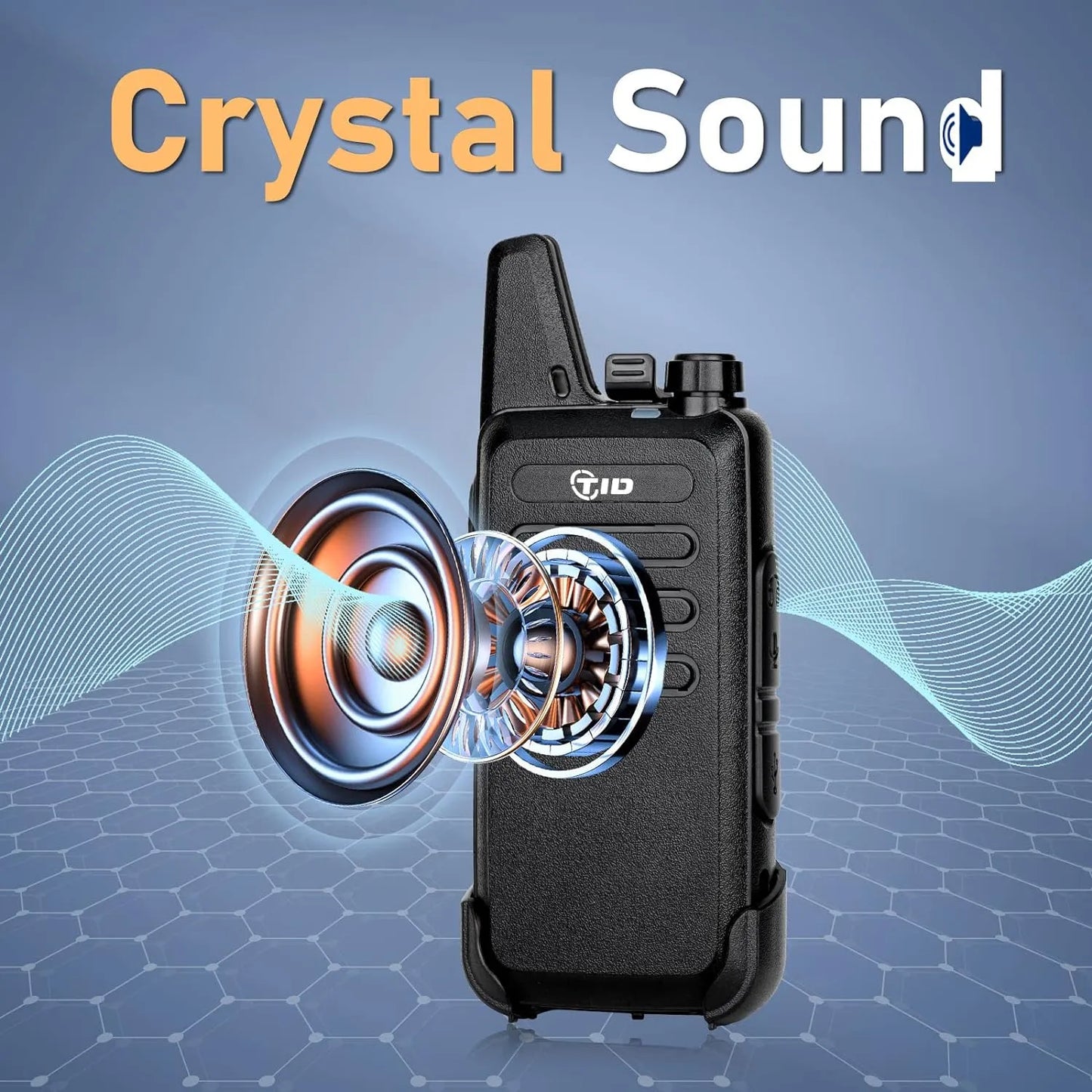 Walkie Talkies Recargables TID Radio TD-M8 2 Vias VOX Largo Alcance