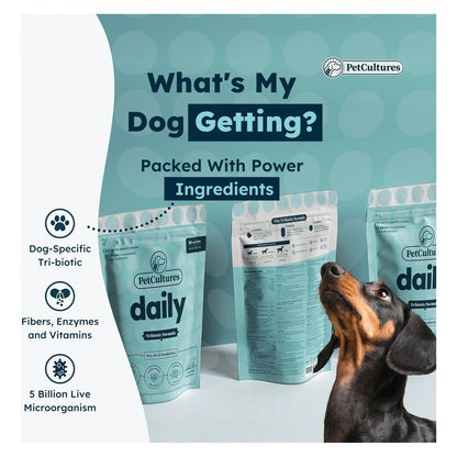 Probióticos En Polvo Para Perros Salud Intestinal Prebióticos Y Enzimas Digestivas 30 Paquetes