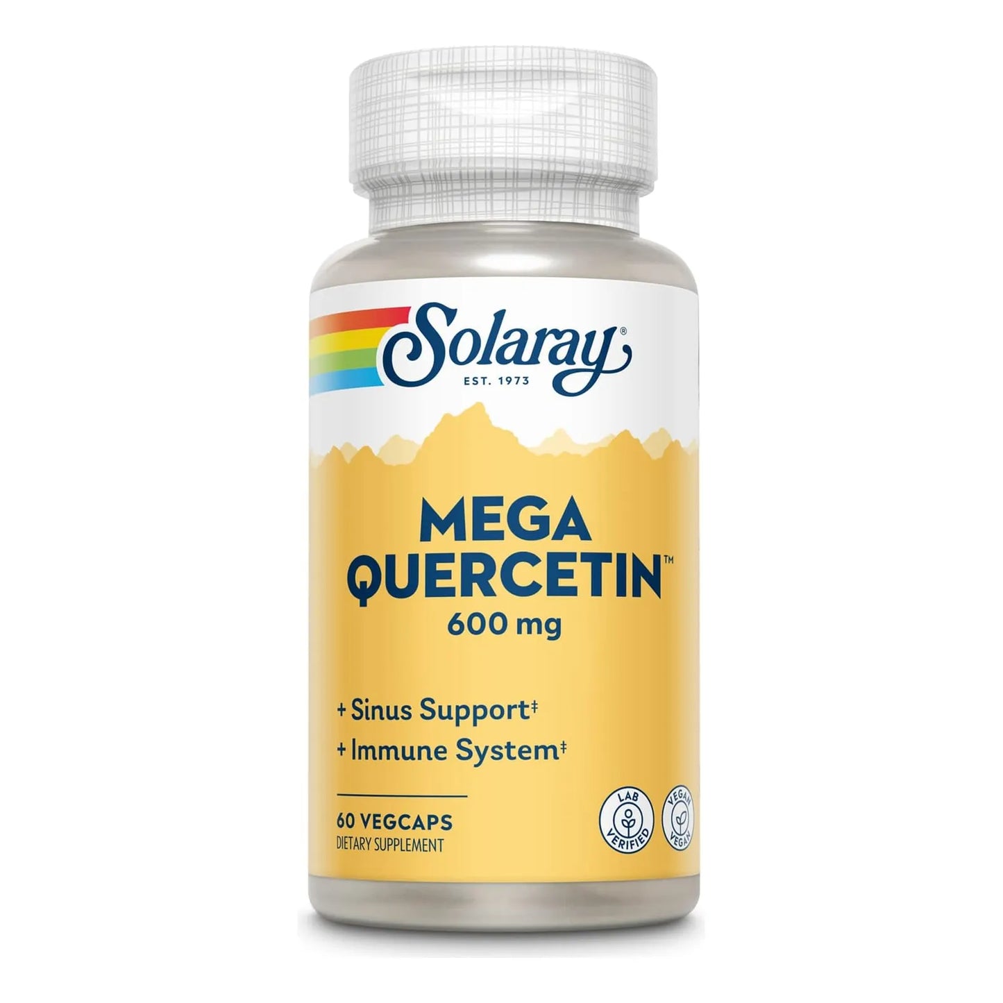 Solaray Mega Quercetina 60 Cápsulas Veganas Soporte Inmunológico Y Cardiovascular
