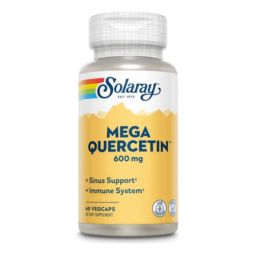 Solaray Mega Quercetina 60 Cápsulas Veganas Soporte Inmunológico Y Cardiovascular