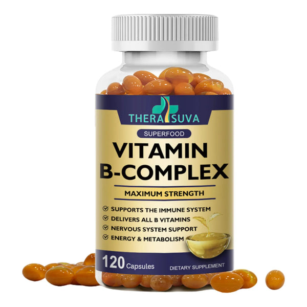 Complejo De Vitamina B Coq10 Vitamina C 120 Capsulas Energia Y Bienestar
