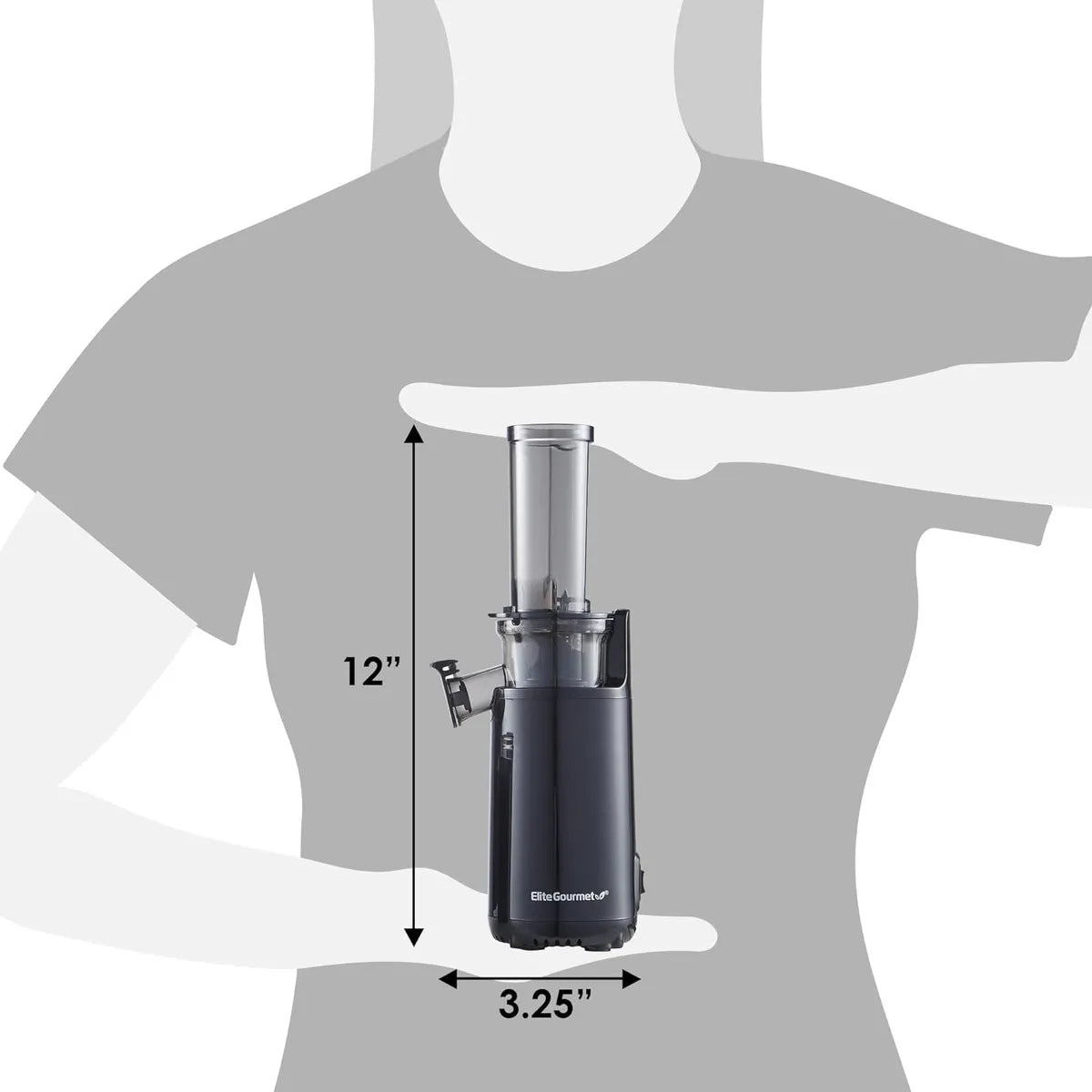 Extractor De Jugos Elite Gourmet EJX600 Negro 110V Jugos Frescos En Casa