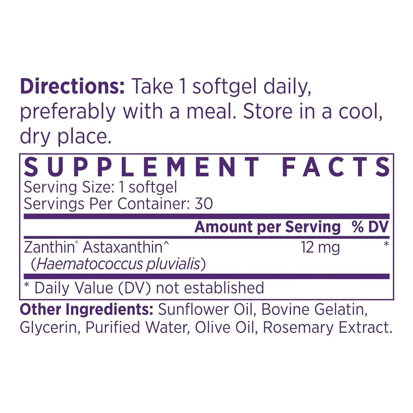 Astaxantina Extra Fuerte 12 Mg De Algas De Alaska Suplemento Antioxidante Premium