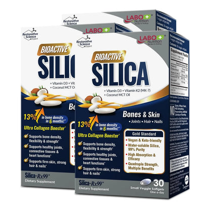 Sílice Bioactiva De Arroz 99% Pura 42 Mg De Silicio Por Dosis Labo Nutrition Suplemento Para Piel Cabello Uñas Y Huesos