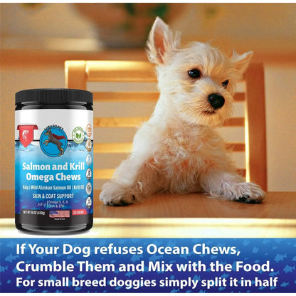 Golosinas Suaves De Aceite De Krill Para Perros Con Omega 3 120 Unidades