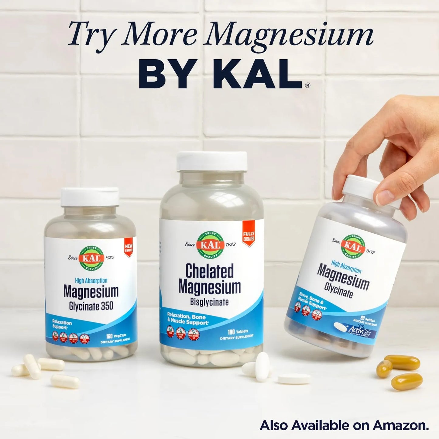 Tabletas De Magnesio 500 Mg 60 Unidades Complejo 4 En 1 Con Bioperine