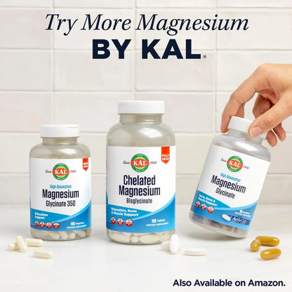 Tabletas De Magnesio 500 Mg 60 Unidades Complejo 4 En 1 Con Bioperine