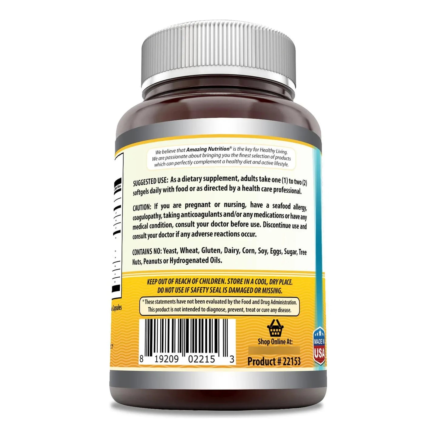 Aceite Hígado Bacalao Noruego 1000 Mg Omega3 Epa Dha Vitaminas A D E 120 Caps