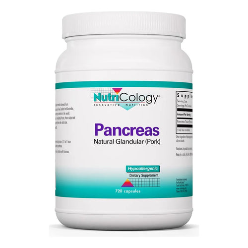 Nutricology Suplemento Dietético Pancreas 720 Cápsulas Enzimas Digestivas Hipoalergénicas