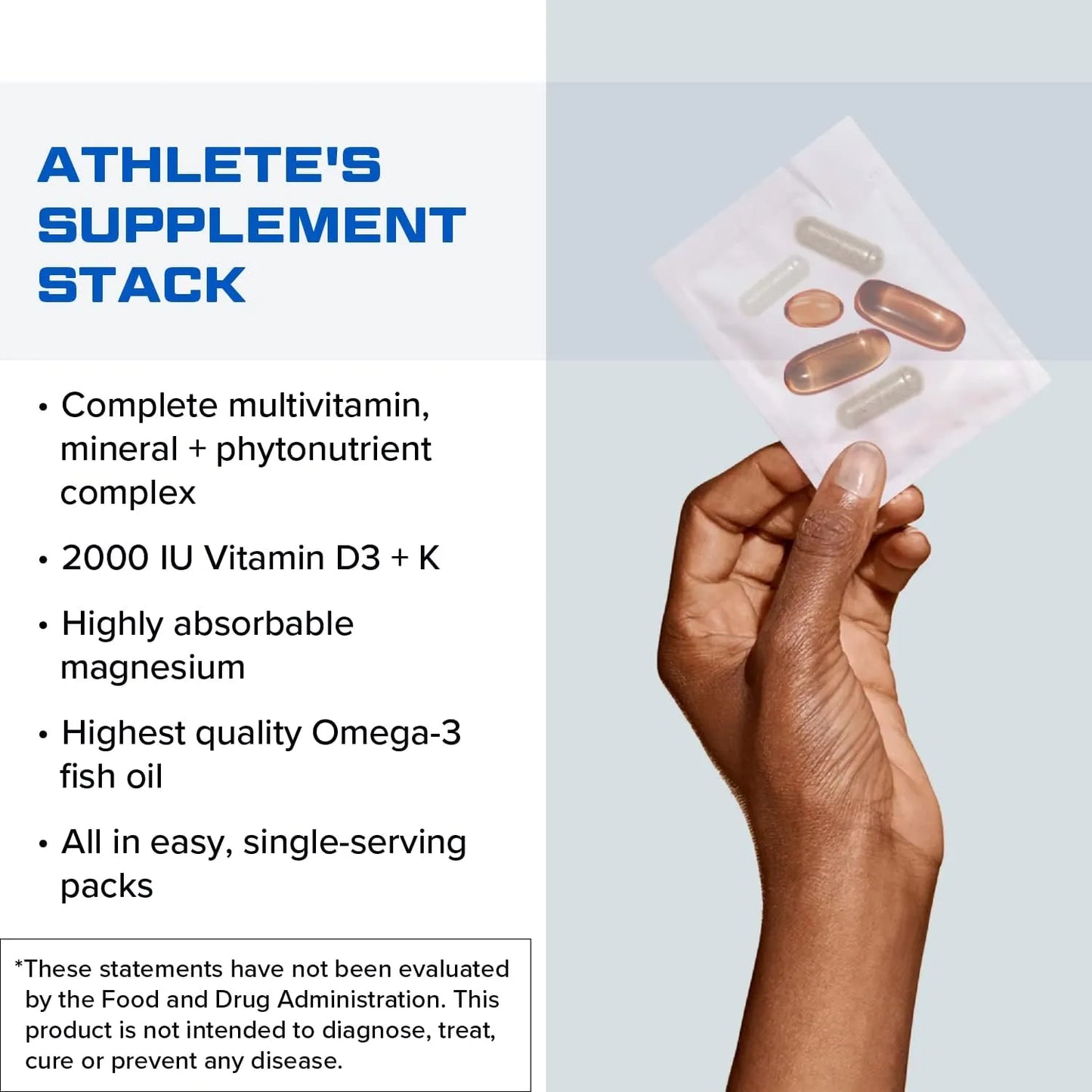 Paquete Energía Deportiva Multivitaminas Omega 3 Magnesio Certificado NSF