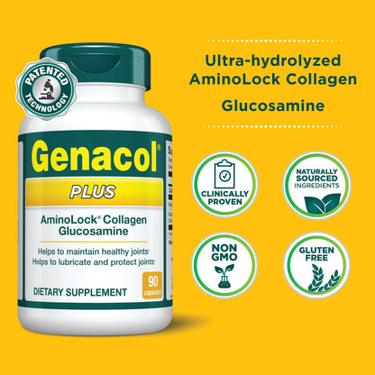 Capsulas De Glucosamina Y Colageno Hidrolizado Para Articulaciones Lubricadas Y Sin Dolor