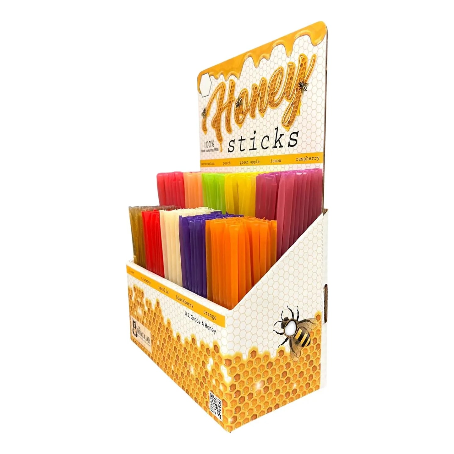 Expositor De Miel The Honey Jar 500 Palitos Surtidos Sabores Naturales