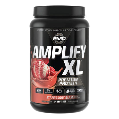 Proteína Sports Amplify XL Premium Sabor Fresa Para Músculo Y Recuperación