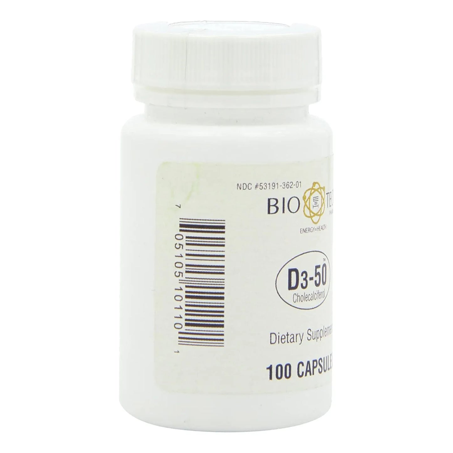 Vitamina D3 50mcg 100 Cápsulas Salud Ósea E Inmunológica