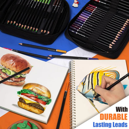 Juego De 120 Lapices De Colores Profesionales Núcleo Suave Ideal Para Artistas Y Adultos