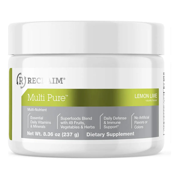 Reclaim Multi Pure Lemon Lime Apoyo Inmunológico Con Vitamina C Y Probióticos 30 Porciones