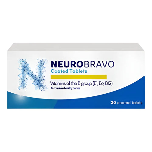 Neurobravo Vitamina B1 B6 B12 Tabletas Salud Nerviosa Alivio Muscular
