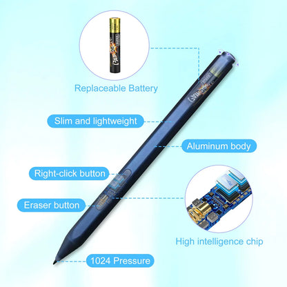 Bolígrafo Óptico Para Microsoft Surface Pro 9 8 7 6 5 4 3 Lápiz Digital Con Absorción Magnética