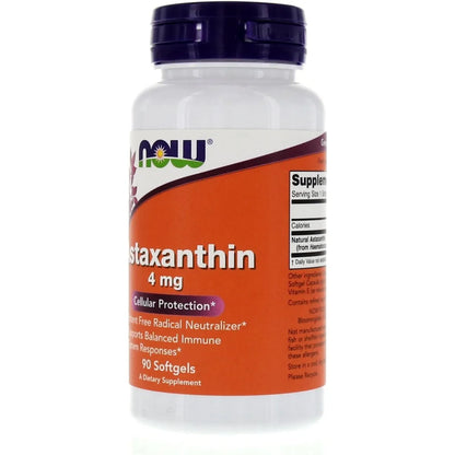 Astaxantina 4mg 90 Capsulas Blandas Proteccion Celular Antioxidante Potente