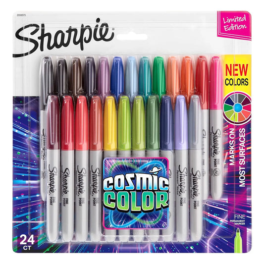 Sharpie Cosmic Color Marcadores Permanentes X 24 Und Colores Vibrantes Y Duraderos