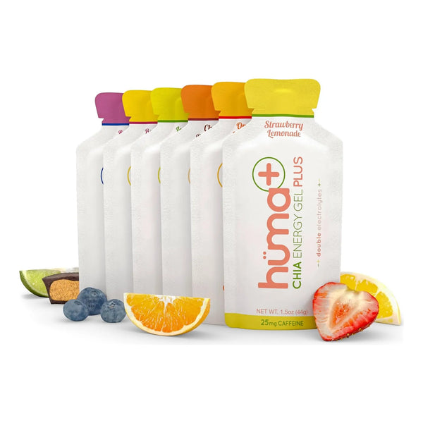 Gel Energético De Chía 12 Unidades Con Electrolitos Naturales Huma Plus