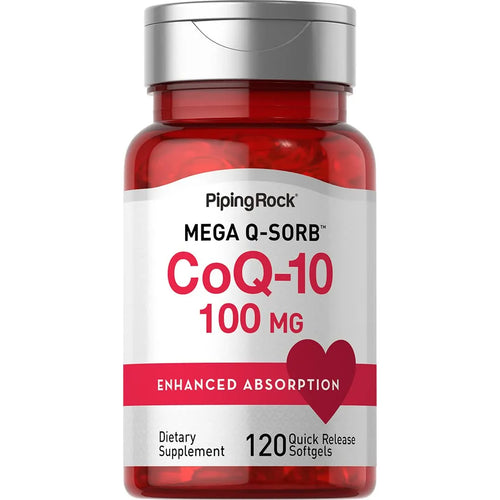 Coq10 100mg 120 Capsulas Blandas Con Extracto De Pimienta Negra Suplemento Energia Y Antioxidante
