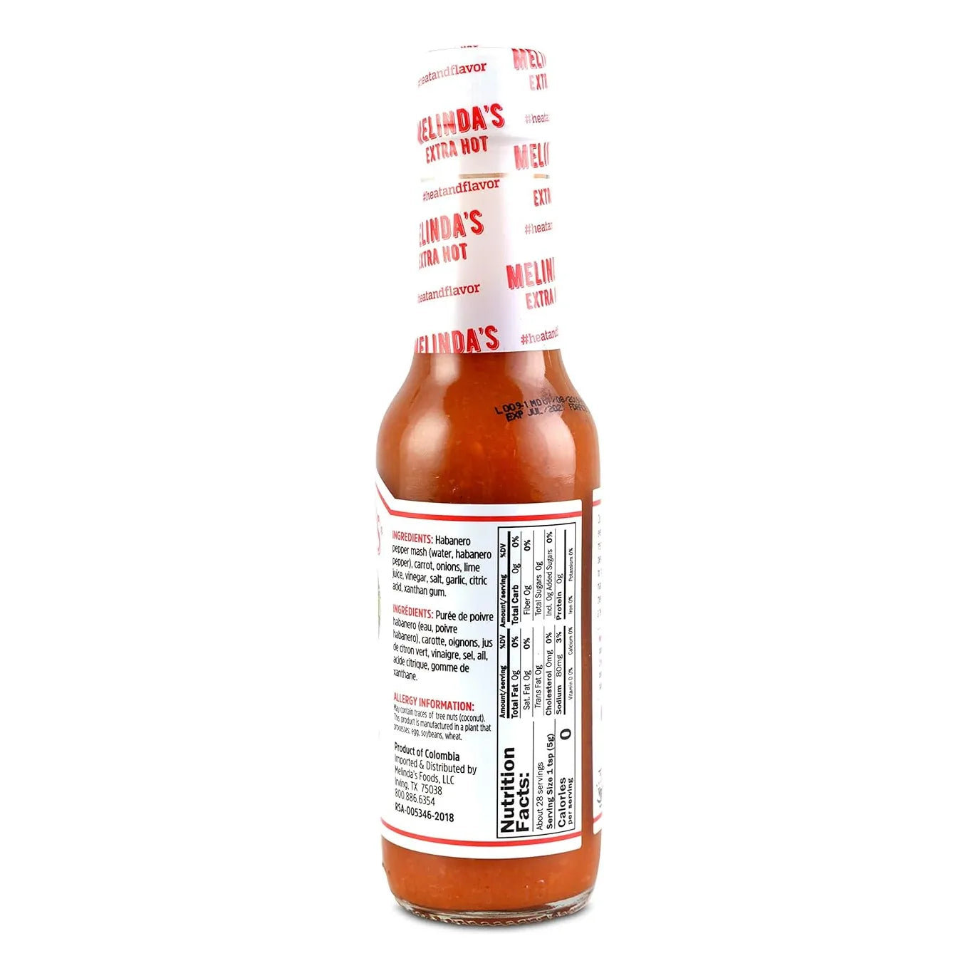 Salsa Picante Habanero Extra Picante Melindas Gourmet Con Pimientos Naturales