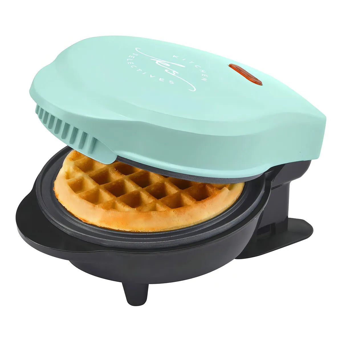 Mini Waflera Antiadherente Para 4 Waffles Rapida Y Facil Limpieza