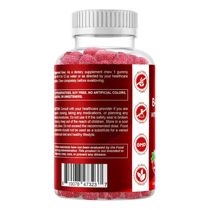 Gomitas De Vitamina B Y C Con Inositol Sabor Fresa 60 Unidades