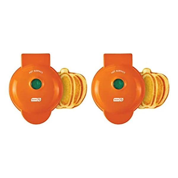 Dash Mini Waffle Maker Paquete De 2 Gofres Individuales Antiadherente Rapido Y Facil De Limpiar