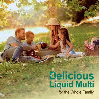Multivitaminas Líquidas Con Ácido Fúlvico Vital Earth Minerals Super Multi 32 Onzas