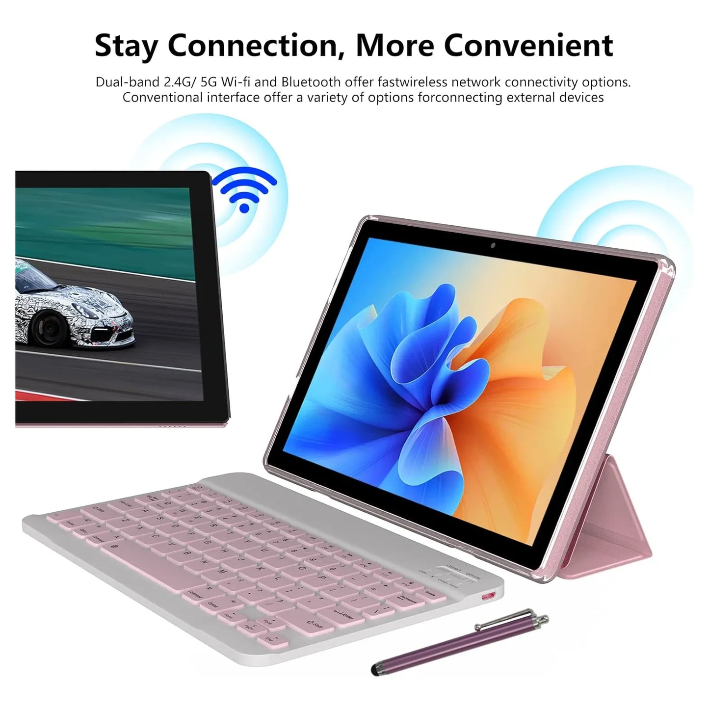 Tablet 10 PuLG 2 en 1 6GB RAM 128GB Teclado Mouse Funda Pantalla HD