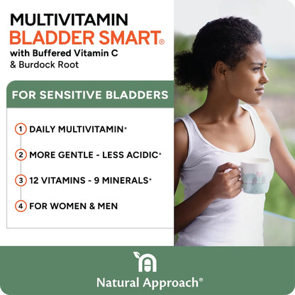 Multivitamínico Bajo Ácido Para Vejigas Sensibles 12 Vitaminas 60 Cápsulas