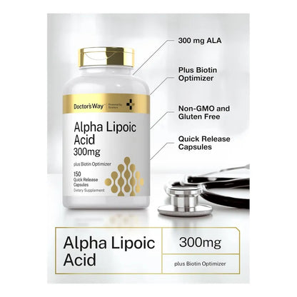 Ácido Alfa Lipoico 300 Mg Con Biotina Optimizad Doctor's Way