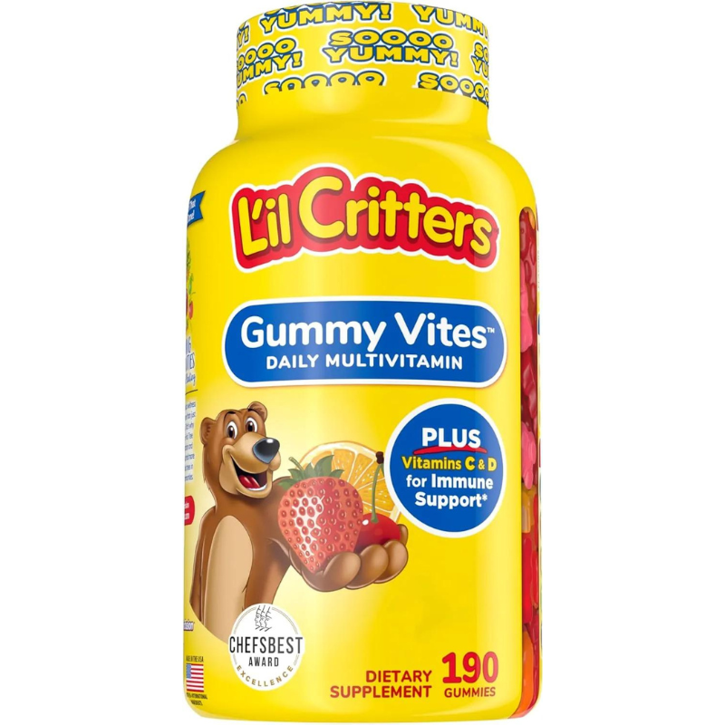 L 'il Critters Gummy vites Complete Multivitamin, 190 Count