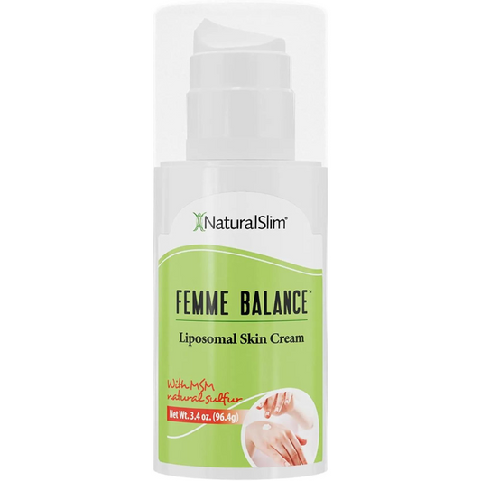 NaturalSlim Femme Balance - Crema de progesterona para mujer, equilibrio hormonal natural y cremas de apoyo a la menopausia para la salud de la mujer