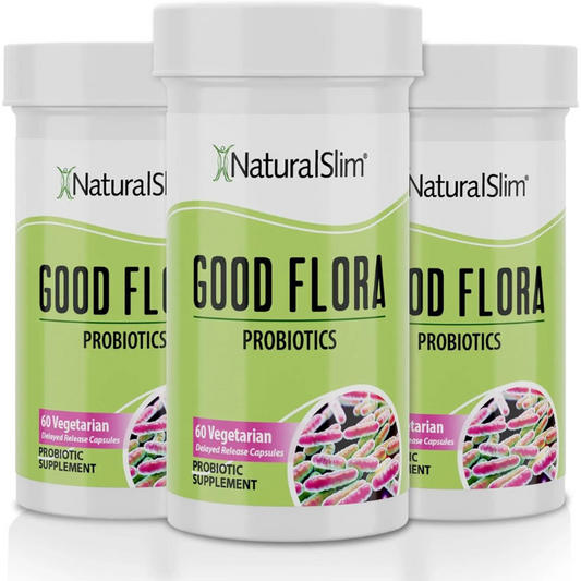 NaturalSlim Good Flora - Probióticos para la salud digestiva, flora intestinal