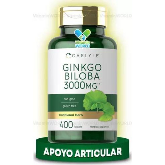 Carlyle Ginkgo Biloba 3000mg 400 Tabletas