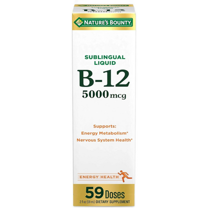 Naturaleza Bounty, fuerza de Super B-12, 5000 mcg