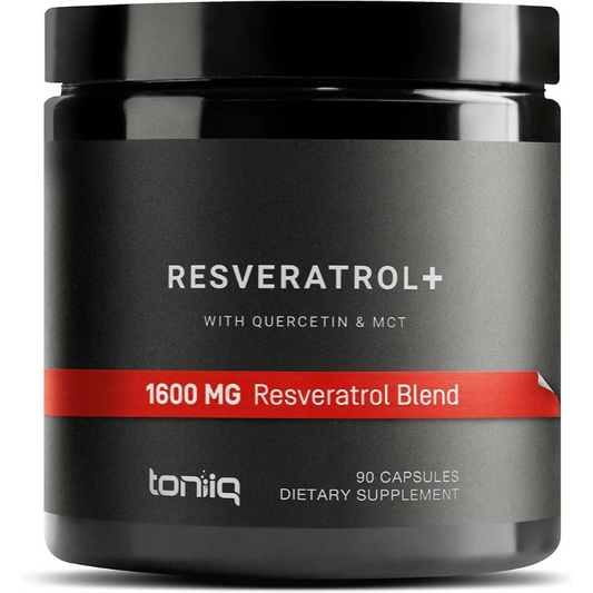 Toniiq Cápsulas de resveratrol de ultra alta pureza - 98%