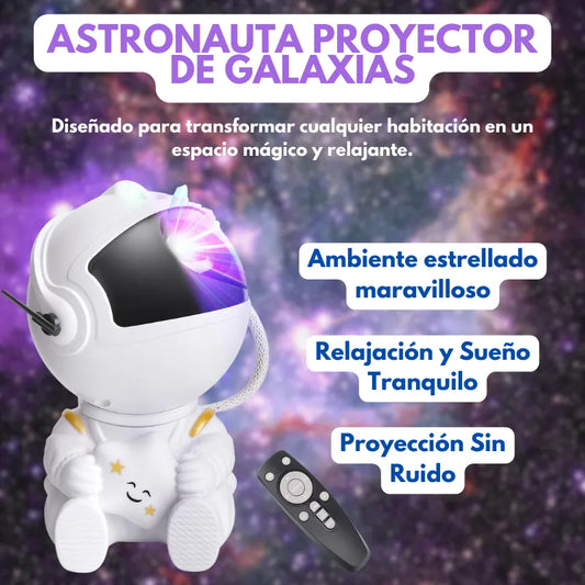 OFERTA ESPECIAL 🌠 || PROYECTOR DE GALAXIA ASTRONAUTA || AMBIENTE RELAJANTE Y MÁGICO