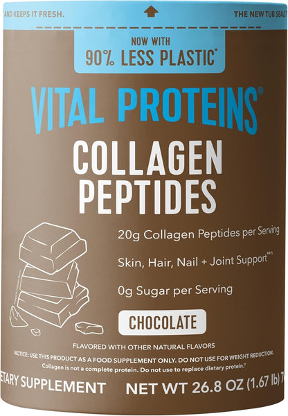 Vital Proteins Colágeno Hidrolizado En Polvo Sabor Chocolate Tipo I y III 17.1 oz Para Piel Cabello Uñas